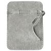 Imitation velvet jewellery pouch light grey (1)