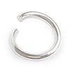 Jump rings brass silver 10mm (10)