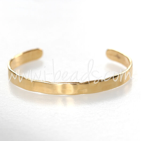 Flat bangle gold plated 60x7mm (1)