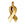Beads wholesaler  - Awareness ribbon charm metal antique gold plated 17mm (1)