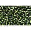 cc37 - toho treasure beads 11/0 silver lined olivine (5g)