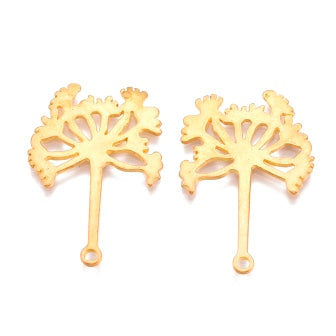 Buy Dandelion Pendant in Unplated Brass, 22mm (1)