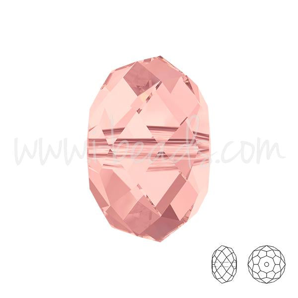 5040 Swarovski briolette beads blush rose 6mm (10)