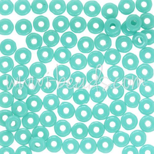O beads 1x3.8mm turquoise (5g)