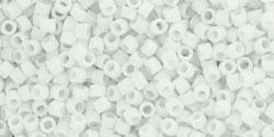 cc41f - Toho Treasure beads 11/0 opaque frosted white (5g)