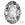 Beads wholesaler  - Swarovski 4120 oval fancy stone crystal black patina 18x13mm (1)
