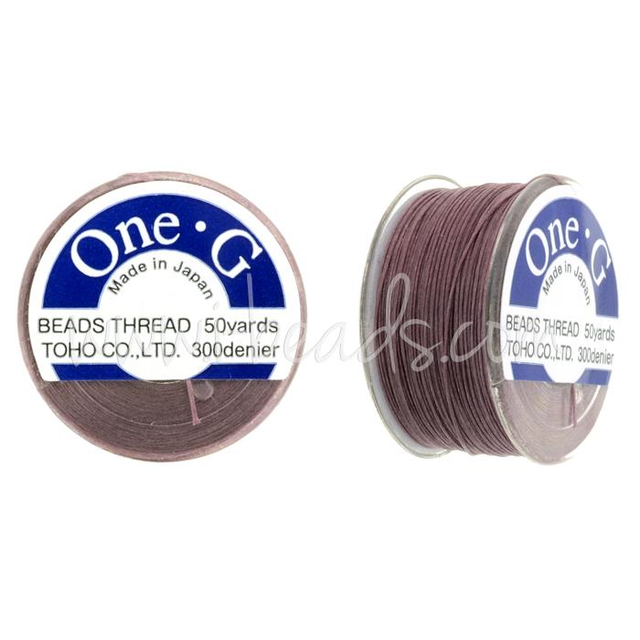 Toho One-G bead thread Mauve 50 yards/45m (1)