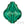 Beads wholesaler  - Swarovski 5058 Baroque bead emerald 14mm (1)