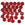 Beads wholesaler  - Honeycomb beads 6mm red luminous (30)