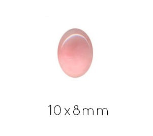 Buy Oval Cabochon QUARTZ rose 10x8mm (1)