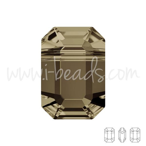Swarovski 5514 pendulum beads smoky quartz 8x5.5mm (2)
