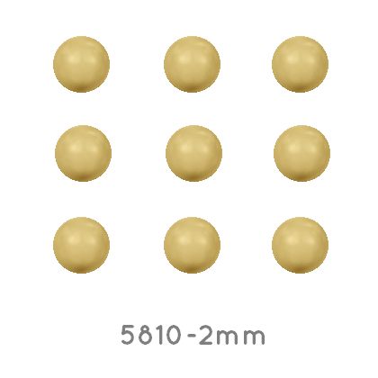 5810 Swarovski crystal gold pearl 2mm (50)