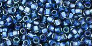 cc263 - Toho Takumi LH round beads 11/0 inside color rainbow crystal/light capri (10g)