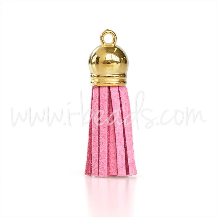 Suede tassel pink 36mm (1)