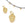 Beads wholesaler  - Charm pendant golden Hight quality heart ethnic 8mm (2)