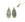 Beads Retail sales Labradorite drop Pendant, with Golden Brass 32x11mm (1)