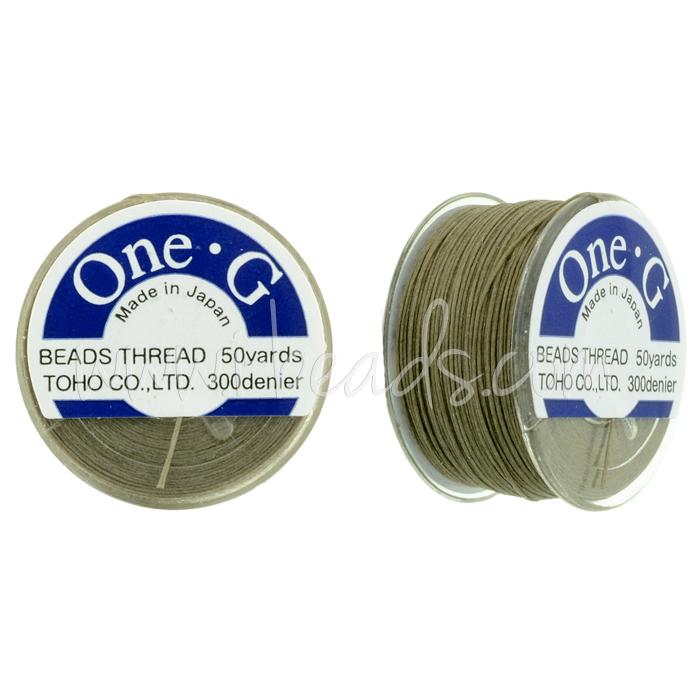 Toho One-G bead thread Light Khaki 50 yards/45m (1)