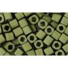 cc617 - Toho cube beads 3mm matt colour dark olive (10g)