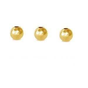 Round bead metal gold filled 14k- 3mm (10)