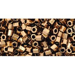 cc221 - Toho hexagon beads 3mm bronze (10g)