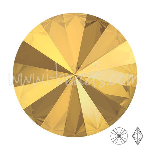 Swarovski 1122 rivoli crystal metallic sunshine 14mm (1)