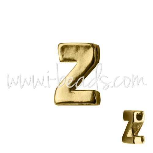 Letter bead Z gold plated 7x6mm (1)