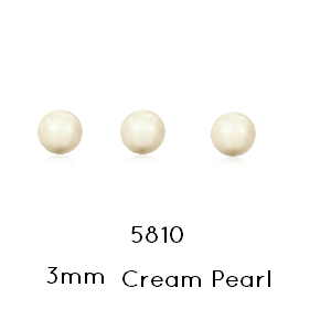 Buy 5810 Swarovski Cream pearl 3mm x0.5mm (20)