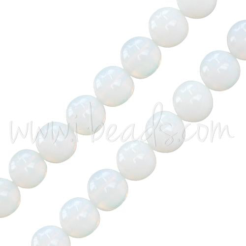 Opalite Round Beads 8mm strand (1)