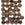 Beads wholesaler  - Honeycomb beads 6mm jet bronze (30)