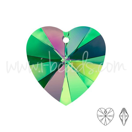 Buy swarovski heart pendant crystal vitrail medium 10mm (2)