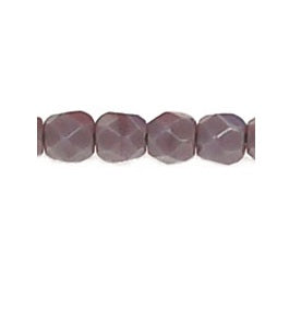 Czech fire-polished beads OPAQUE - PURPLE 3mm (30)