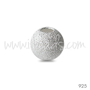 Sterling silver stardust bead 6mm (1)