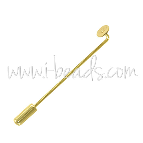 Hat pin gold finish 45mm (4)