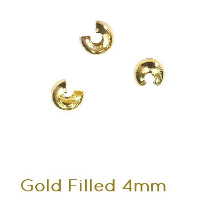 Crimp Cover 4mm Gold filled (4)