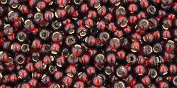 cc25d - Toho beads 11/0 silver lined garnet (10g)