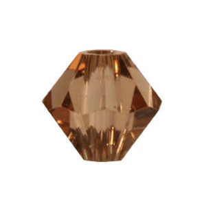 5328 Swarovski xilion bicone light smoked topaz 6mm (10)