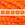 Beads wholesaler  - 2 holes CzechMates tile bead Neon Orange 6mm (50)