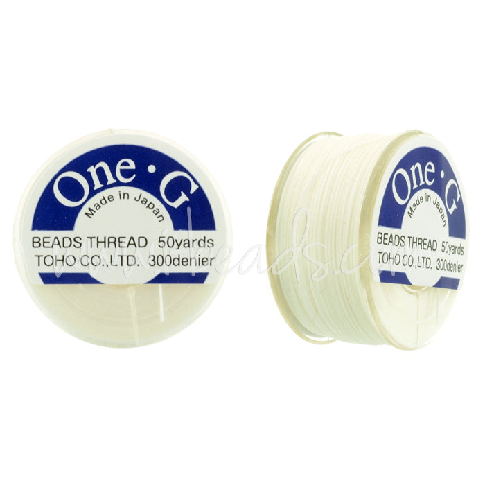 Toho One-G bead thread White 50 yards/45m (1)