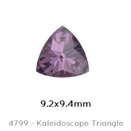 Swarovski 4799 Kaleidoscope Triangle Fancy Stone Amethyst Foiled 9,2x9,4mm (2)