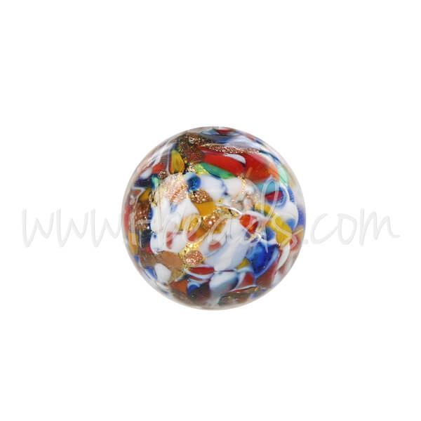 Murano bead round multi 6mm (1)