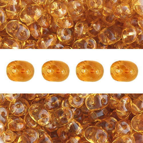 Super Duo beads 2.5x5mm topaz (10g)