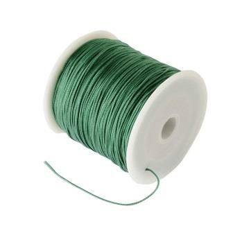 Nylon braided cord - 0.6mm- Dark green -(3m)