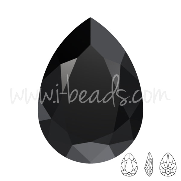 Swarovski 4320 pear fancy stone jet 18x13mm (1)