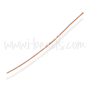 Headpins rose gold filled 0.5x38mm (5)