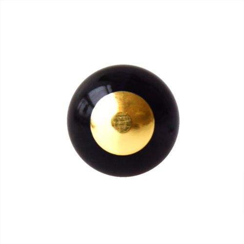 Bead caps plain round metal gold plated 6mm (10)