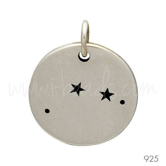 Sterling Silver zodiac constellation charm Aries (1)
