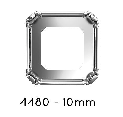 Swarovski 4480/S Imperial Cut Setting 10mm Rhodium (1)