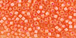 cc925 - Toho Treasure beads 11/0 inside color light topaz coral pink lined (5g)
