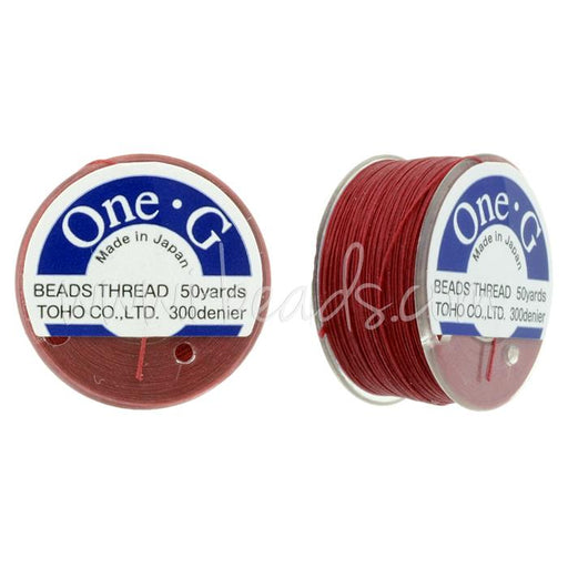 Buy Toho One-G bead thread Red 50 yards/45m (1)