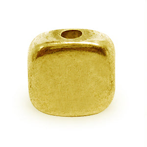 Buy Flat square bead metal brass strand 3x5mm (1)